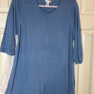J. Jill Linen Top in Soft Blue